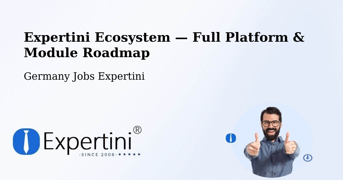 Expertini Ecosystem — Full Platform & Module Roadmap – Ratingen